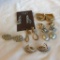 Lot of 6 Misc. Gold-Toned and Silver-Toned Pierced and Clip-On Earrings