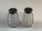 Vintage Salt and Pepper Shakers with .925 Silver Tops