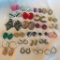 Lot of 24 Pairs of Misc. Pierced Costume Earrings