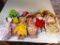 Lot of 4 Vintage Dolls with Cabbage Patch Doll plus extra Doll Clothing