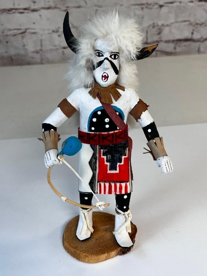 Navajo Kachina Doll BUFFALO Signed By Artist