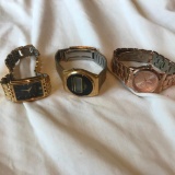 Lot of 3 Misc. Gold-Toned and Rose-Gold Toned Watches (ARMITRON, NATIONAL SEMICONDUCTOR, MISC.)