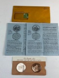 Franklin Mint History of the United States 1964 & 1965 Solid Bronze Coins NEW in package