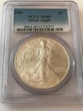 2003 American Eagle Silver Coin 1 oz 999 Fine Silver $1 Coin PCGS MS69