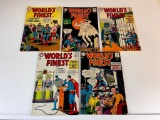 1960's 12 cents DC WORLD'S FINEST Superman Lot of 5 Comic Books