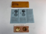 Franklin Mint History of the United States 1840 & 1941 Solid Bronze Coins NEW in package