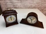 Lot of 2 Vintage Mantle Clocks