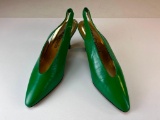 Women's Mode Spana Green Heel Dress Shoes Size 10M