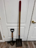 Lot of 2 Truper Digging shovels Large and Small