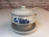PfalzGraff Stoneware Soup Tureen with Plate, Cover and Ladle
