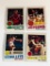 1977 Topps Basketball Lot of 4 Hall Of Fame Players-Cowens, Mcginnis, Unseld and Thompson