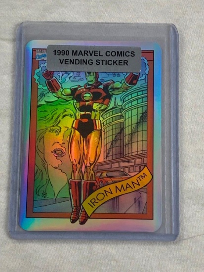 1990 Marvel IRON MAN... Vending Sticker