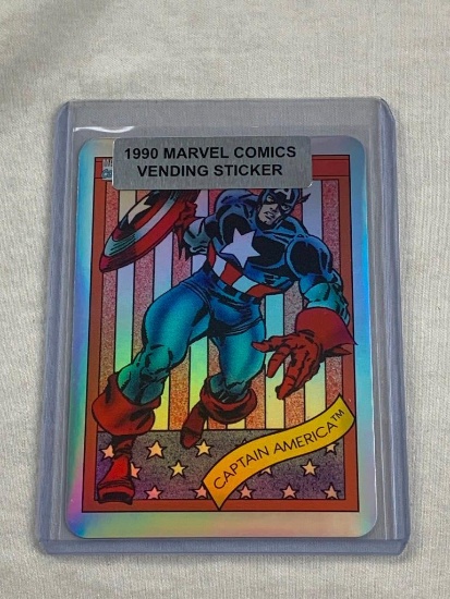1990 Marvel CAPTAIN AMERICA Vending Sticker