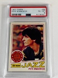 PETE MARAVICH Hall Of Fame 1977 Topps Basketball Card Graded PSA 6 EX-MT