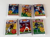 1990 and 1991 Score Football Lot of 6 SEALED Card Packs