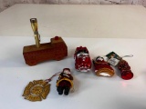Firefighters Lot of 6 Christmas Ornaments and Decor