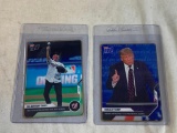 Limited Edition DONALD TRUMP and DR ANTHONY FAUCI Gold Metal Novelty Trading Cards
