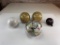 Lot of 4 Art Glass Round Balls