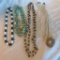 Lot of 5 Misc. Beaded Costume Necklaces