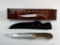 Frost Cutlery SHP-137SBR Bowie Copper Guard Fixed Blade Knife NEW in Box