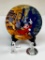 Walt Disney Fantasia Decorative Plate and 2 Glass Donald Duck Figures