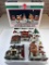 Traditions Victorian Village Sixteen Piece Hand Painted Porcelain Winter Scene with Light Set