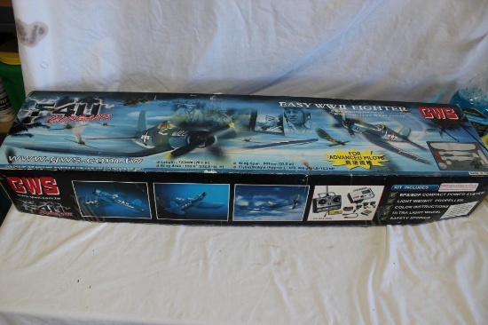 Flyable Model Plane Kit F4U Corsair Fighter In Box. Advanced