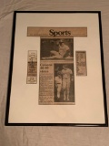 JOSE CANSECO Oakland A's Athletics AUTOGRAPH SIGNED September 23, 1988 40/40 Club Game Ticket Framed