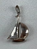 Sterling Silver .925 Sail Boat Pendand 8.3 Grams