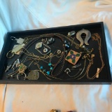 Tray Lot of Misc. Jewelry Pieces