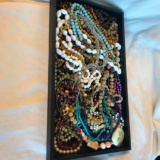 Tray Lot of Misc. Beaded Costume Necklaces