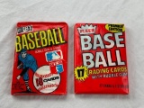 1981 Donruss and 1981 Fleer Baseball Sealed Wax Packs