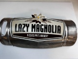 Lazy Magholia Mississippi's Brewery Metal Sign Mounted on a 1/2 keg Great for Man Cave