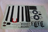 Large Sheet Of Flying Model Airplane Decals
