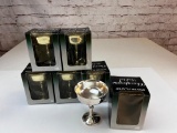 Lot of 6 Vintage Silver Plated Champagne Goblets NEW in the boxes