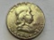 1955 US Franklin Silver Half Dollar 50 Cent Coin 90% Silver