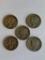 Lot of 5 Mercury Dimes 90% Silver; (2) 1918, 1925, 1929, and 1934