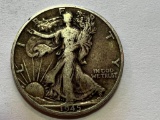 1945-D US Walking Liberty Half Dollar 50 Cent Coin 90% Silver