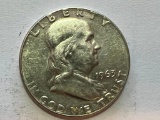 1963 US Franklin Silver Half Dollar 50 Cent Coin 90% Silver