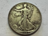 1942 US Walking Liberty Half Dollar 50 Cent Coin 90% Silver