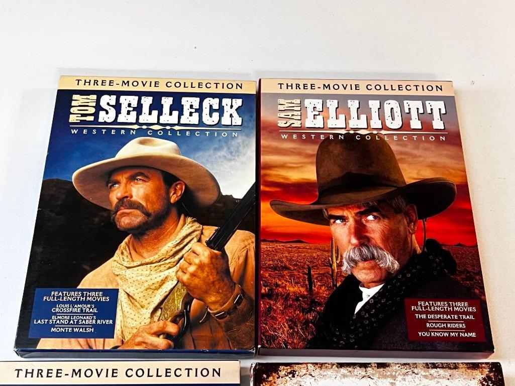 Lot of 13 Western Movies on 4 DVD Box Sets- Louis