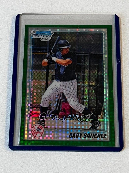 GARY SANCHEZ 2011 Bowman Chrome Baseball GREEN XFRACTOR ROOKIE Card