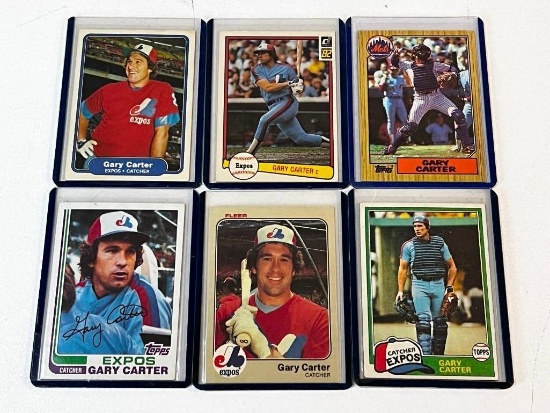 GARY CARTER Lot of 6 Baseball Cards