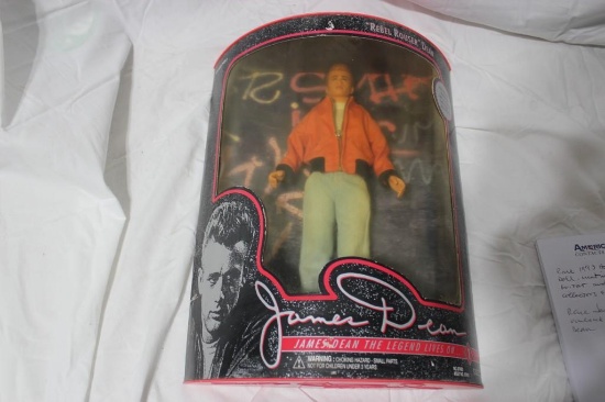 Rare Rebel Rouser James Dean 12" doll Mint COA 1994