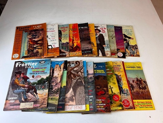 Lot of 22 Vintage Western Frontier Times Magazines 1964-1967