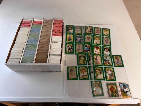 Box Lot of 3500 Baseball Cards From the early 90's and late 80's with stars