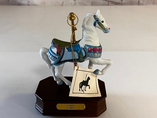 Carousel Horse LOOFF Figurine Music Box Impulse Giftware 1988