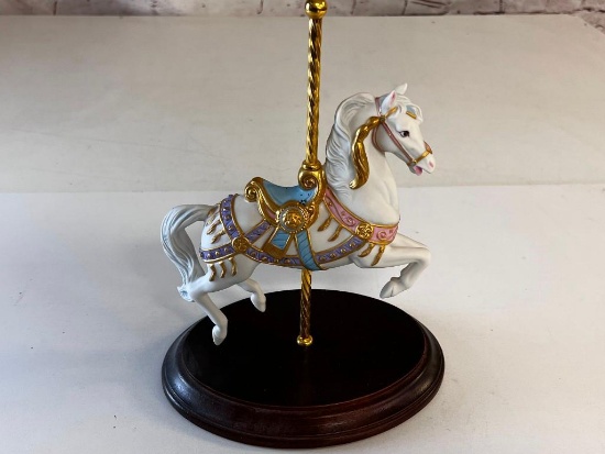 Carousel Magic Series Porcelain Horse by Lynn Lupetti 1987 for The Franklin Mint
