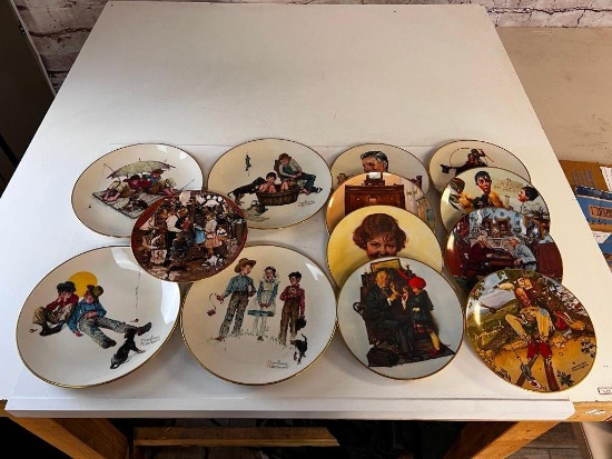 Lot of vintage Norman Rockwell Saturday Evening Post Plates