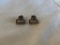 Pair of Sterling Silver Stud Pierced Earrings 1.6 grams TW